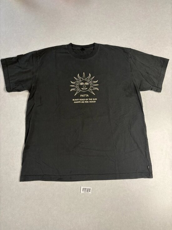 Patta Other - Patta Mens Crew Neck Black Gold Sun Graphic T-Shirt Size XXL